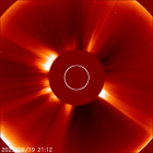 Latest LASCO C2 image of the Sun