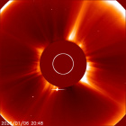 Latest LASCO C2 image of the Sun