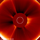 Latest LASCO C2 image of the Sun