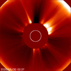 Latest LASCO C2 image of the Sun