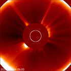Latest LASCO C2 image of the Sun