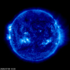 Click for time-lapse image of the sun