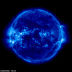 Click for time-lapse image of the sun