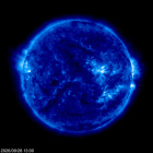 Click for time-lapse image of the sun