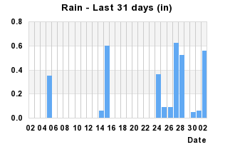 Rainfall Past 31 days